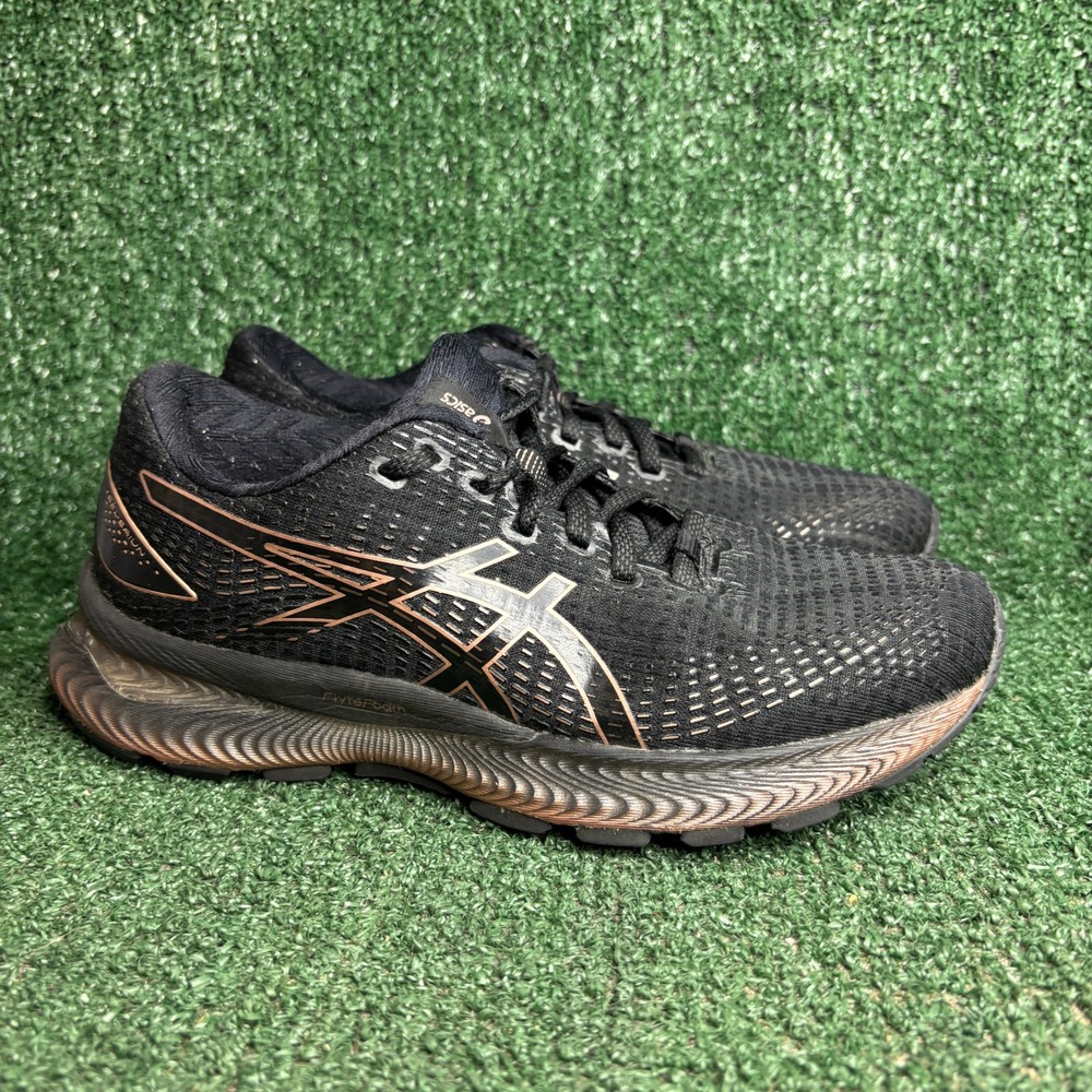 Asics Gel-Saiun FlyteFoam Breathable Mesh Athletic Running Shoes Black Women 7.5